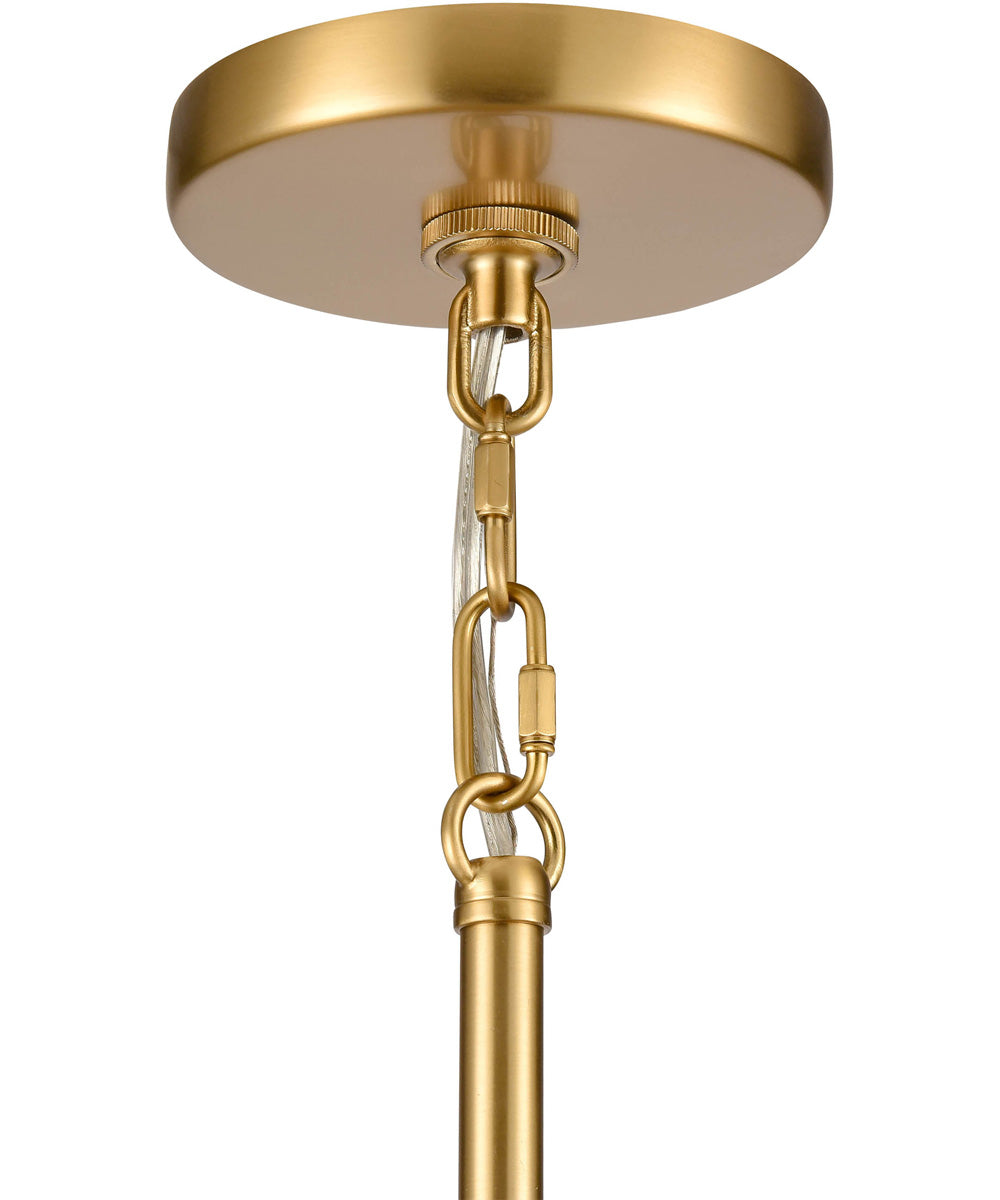 Abaca 18'' Wide 4-Light Chandelier - Brushed Gold