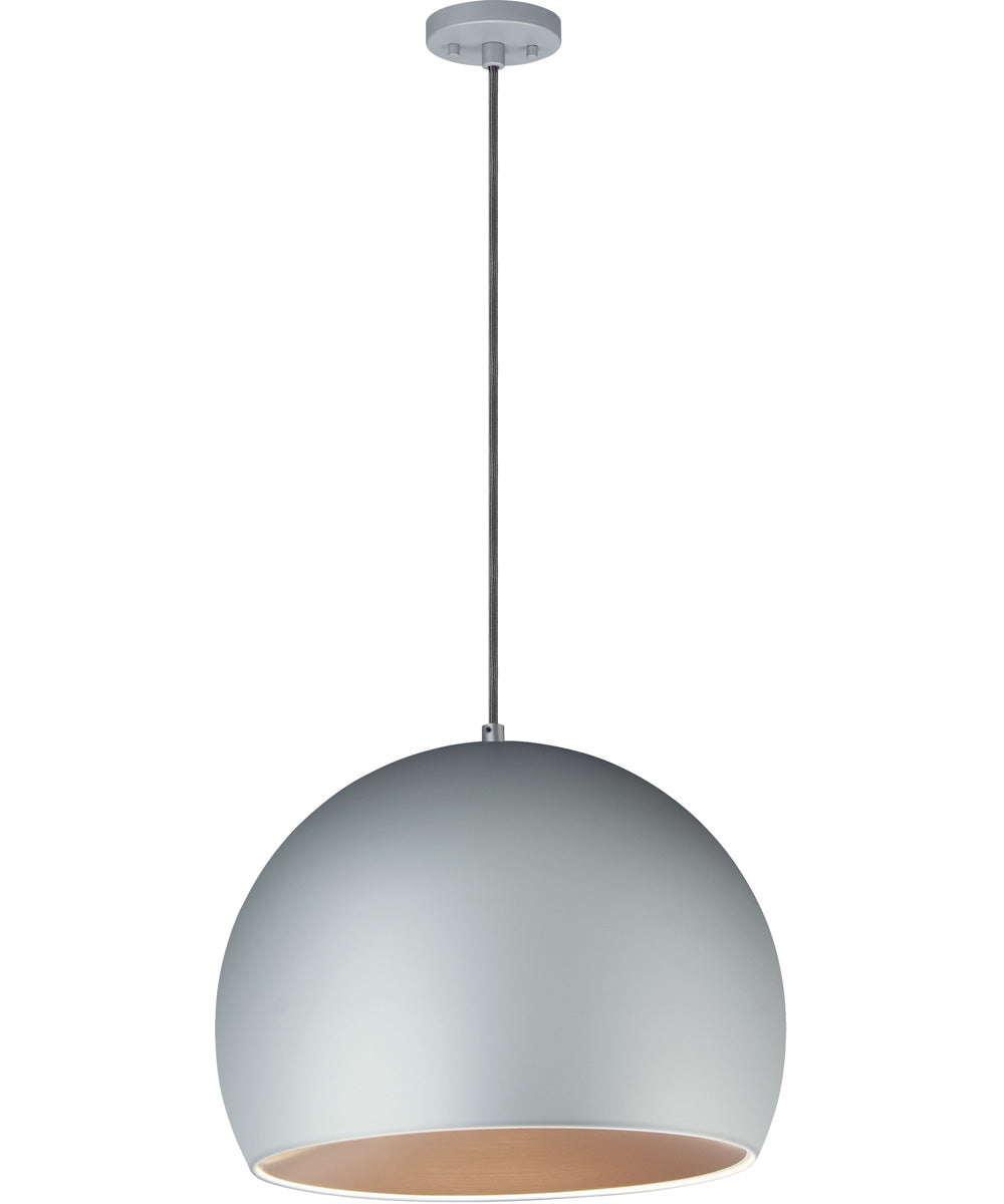 Palla 20 inch LED Pendant Dark Grey / Coffee