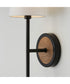 Jonah 1-Light Sconce Light Wood and Matte Black