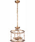 Marlowe 4-Light Convertible Semi Flush Satin Brass