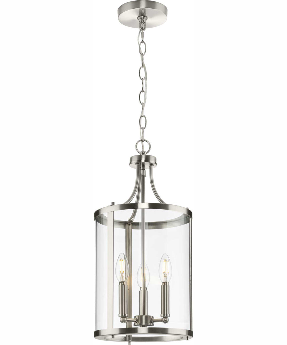 Gilliam 3-Light New Traditional Hall & Foyer Brushed Nickel