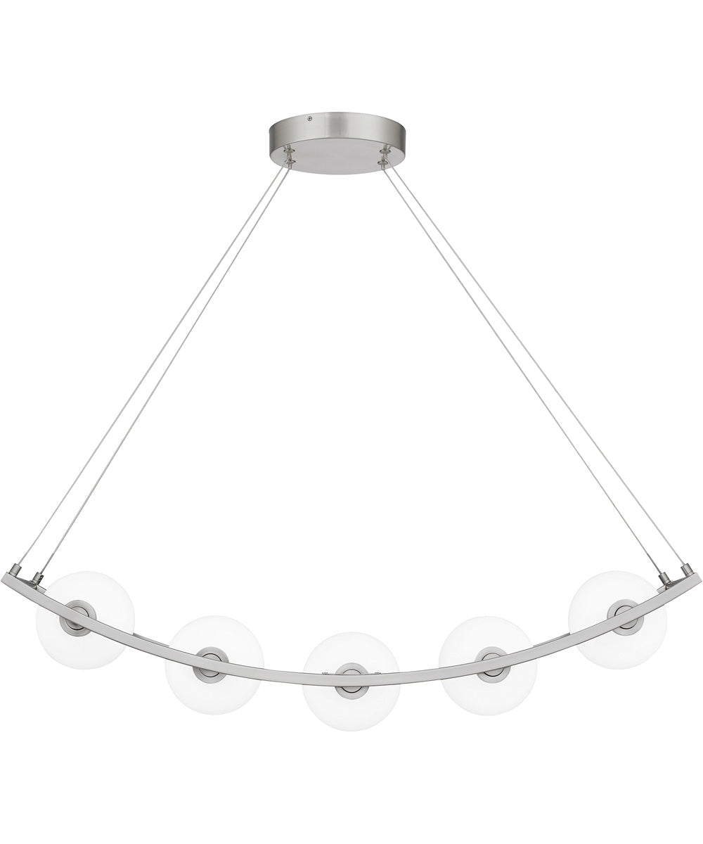 Enzo 5-light Island Light Brushed Nickel