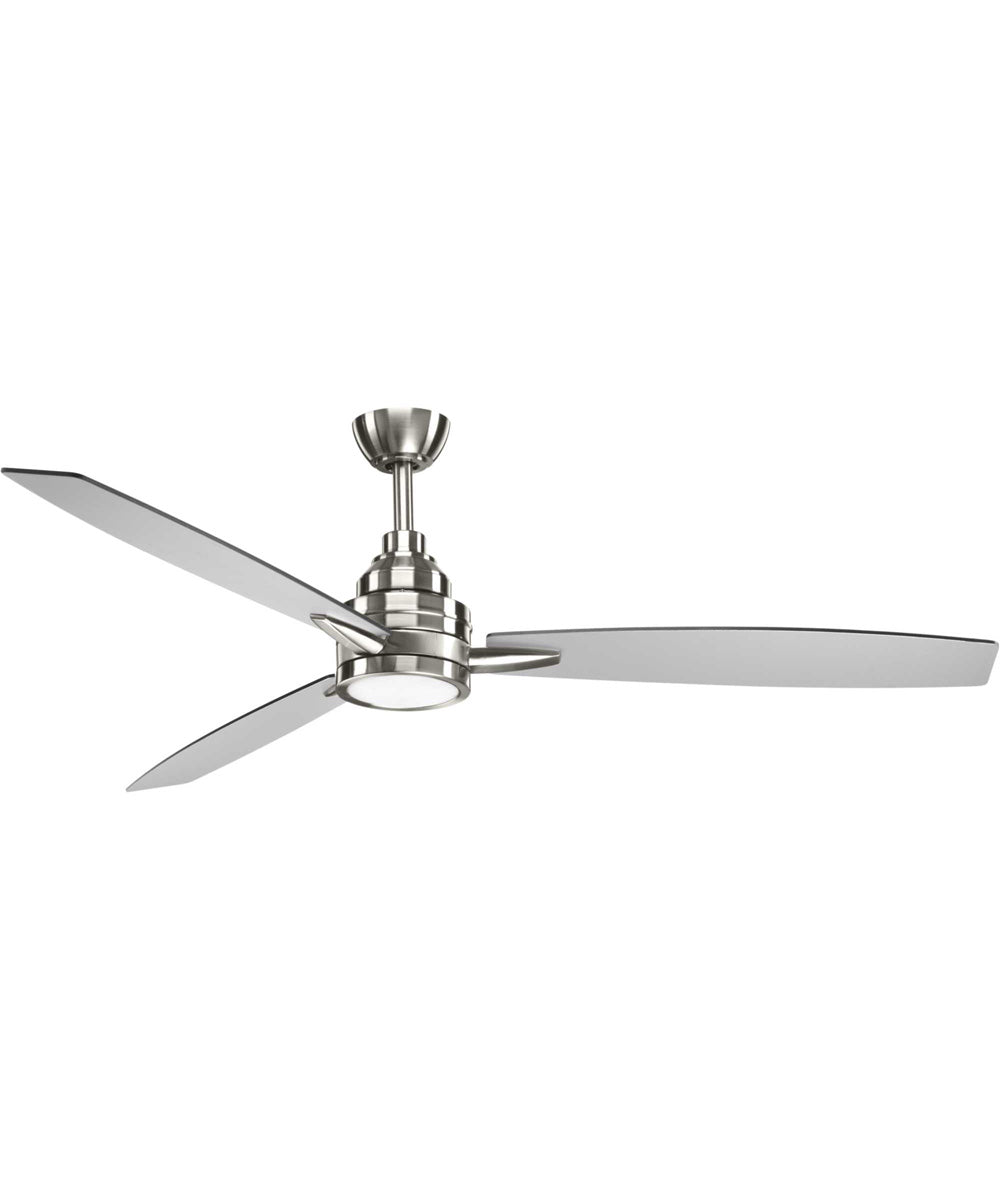Gaze 60" LED 3-Blade Ceiling Fan Brushed Nickel