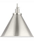 Hinton 1-Light Modern Farmhouse Pendant Brushed Nickel