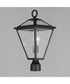 Prism 1-Light Outdoor Post Lantern Black