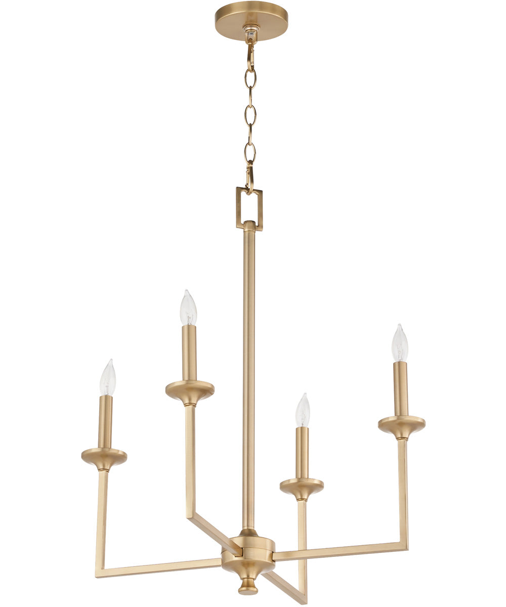 Eldorado 4-light Chandelier Aged Brass