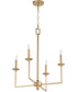 Eldorado 4-light Chandelier Aged Brass