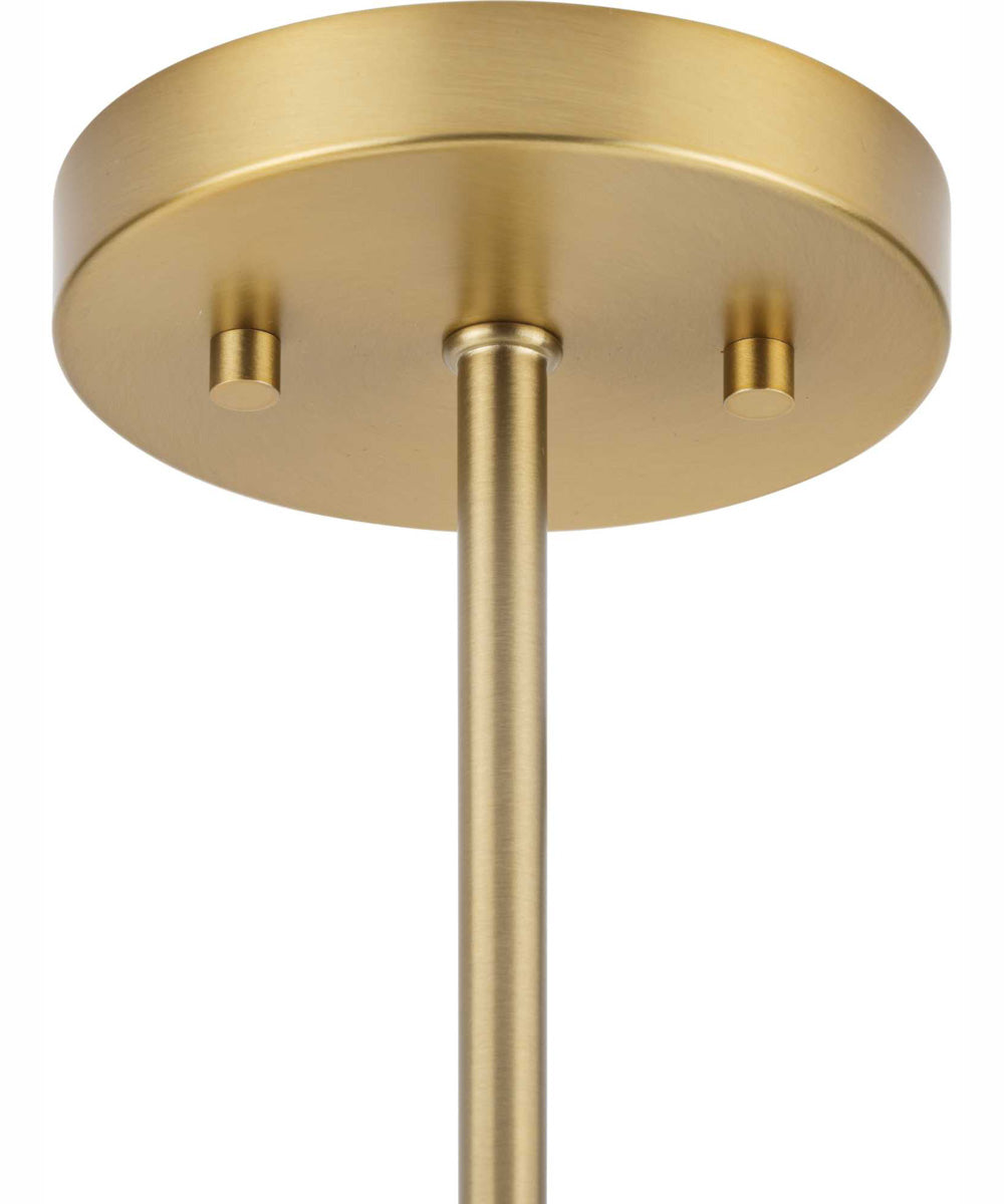 Atwell 3-Light Mid-Century Modern Semi-Flush Mount Brushed Bronze