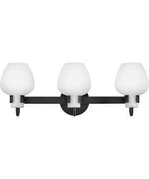 Sylvie 3-Light Medium Vanity in Black