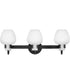 Sylvie 3-Light Medium Vanity in Black