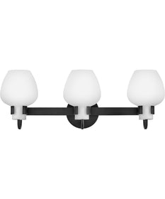 Sylvie 3-Light Medium Vanity in Black