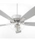 52" Ovation 2-light LED Ceiling Fan Satin Nickel