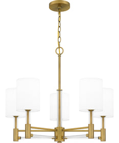 Gretchen 5-light Chandelier Aged Brass