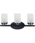 Corona 3-Light Bath Vanity Black