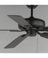 52 inch Super-Max Ceiling Fan - Black Black