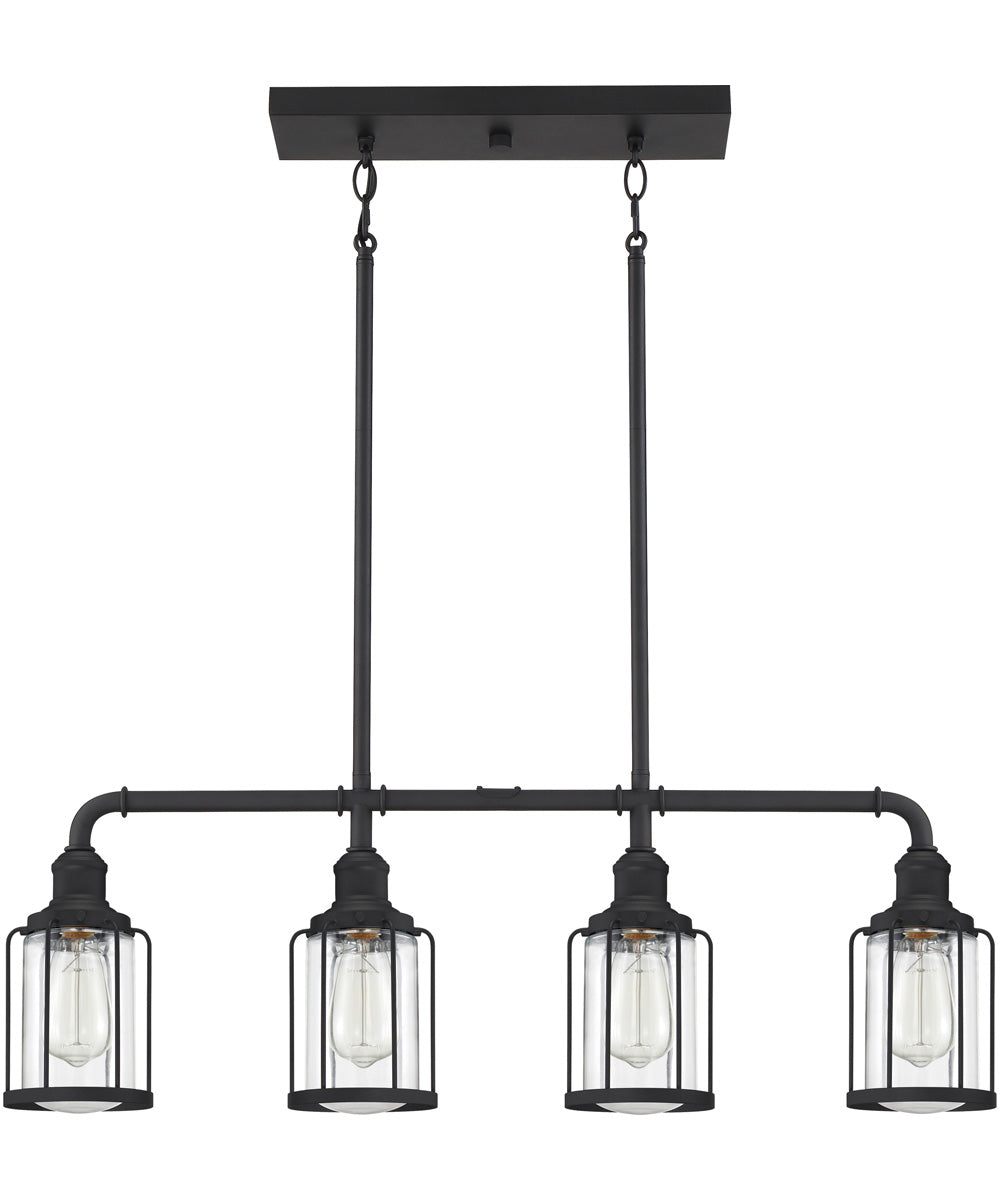 Ludlow 4-light Island Light Earth Black
