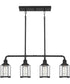 Ludlow 4-light Island Light Earth Black