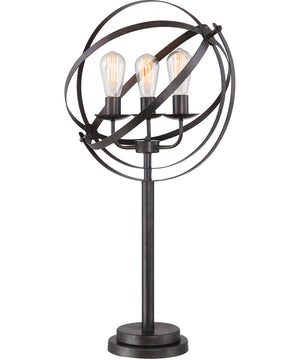 Orbiton 3-Light Table Lamp Black/Metal Shade