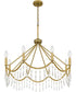 Airedale 8-light Chandelier Aged Brass