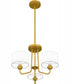 Quoizel Pendant Large 3-light Pendant Painted Brass