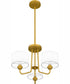 Quoizel Pendant Large 3-light Pendant Painted Brass