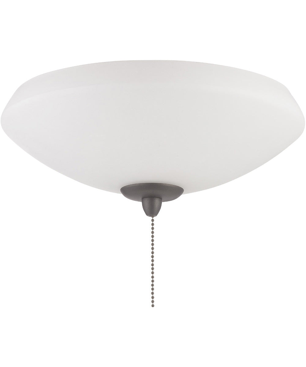 Elegance Bowl Light Kit 2-Light LED Fan Light Kit White Frost