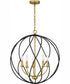 Bryn 5-light Pendant Aged Brass