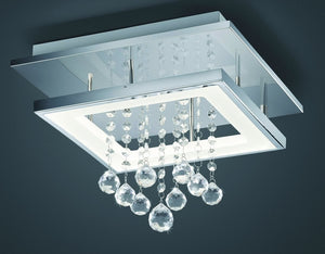 14"W Dorian LED Ceiling Light Chrome