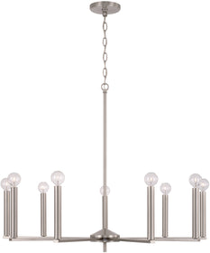 Portman 9-Light Chandelier Brushed Nickel