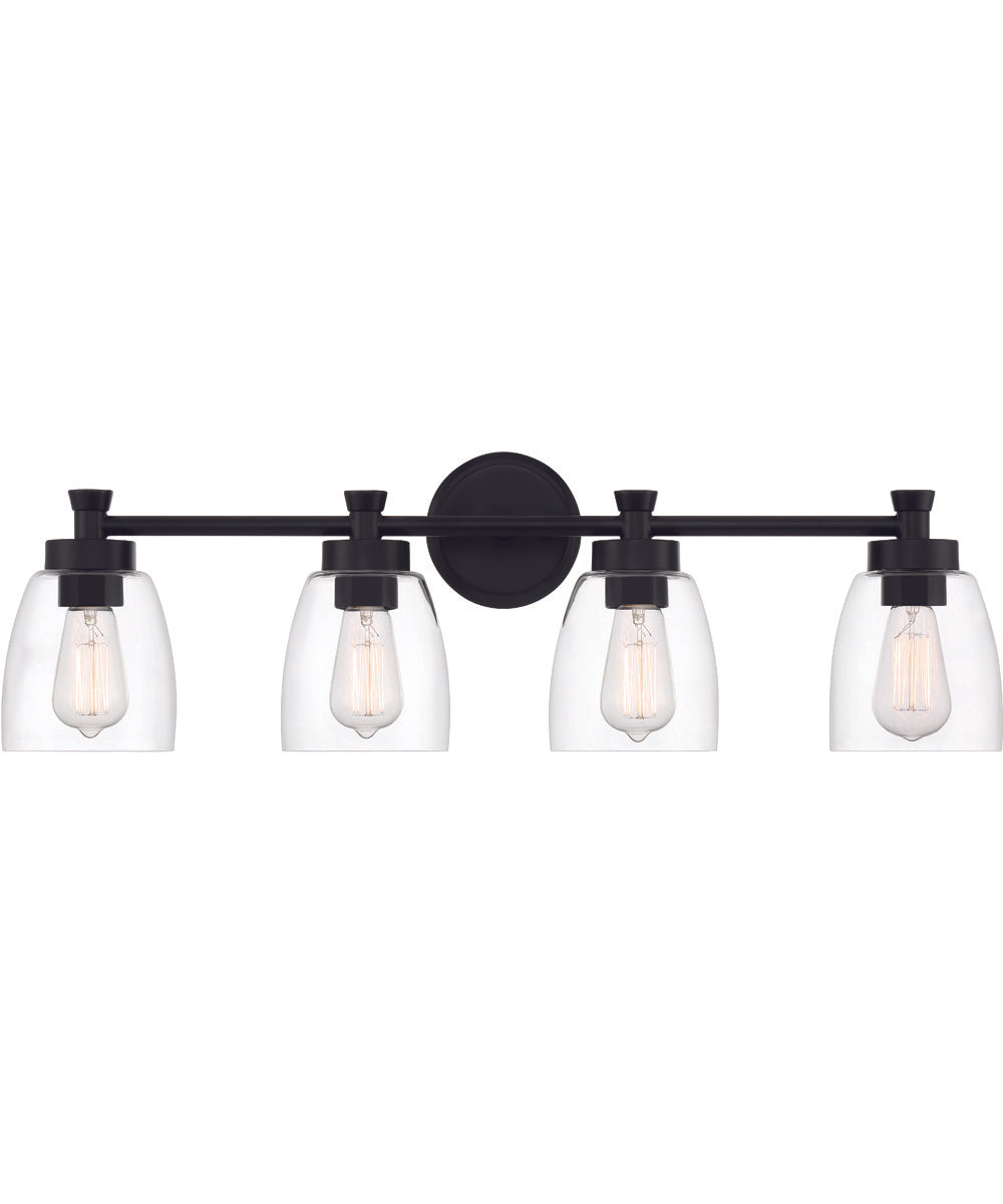 Henning 4-Light Vanity Flat Black