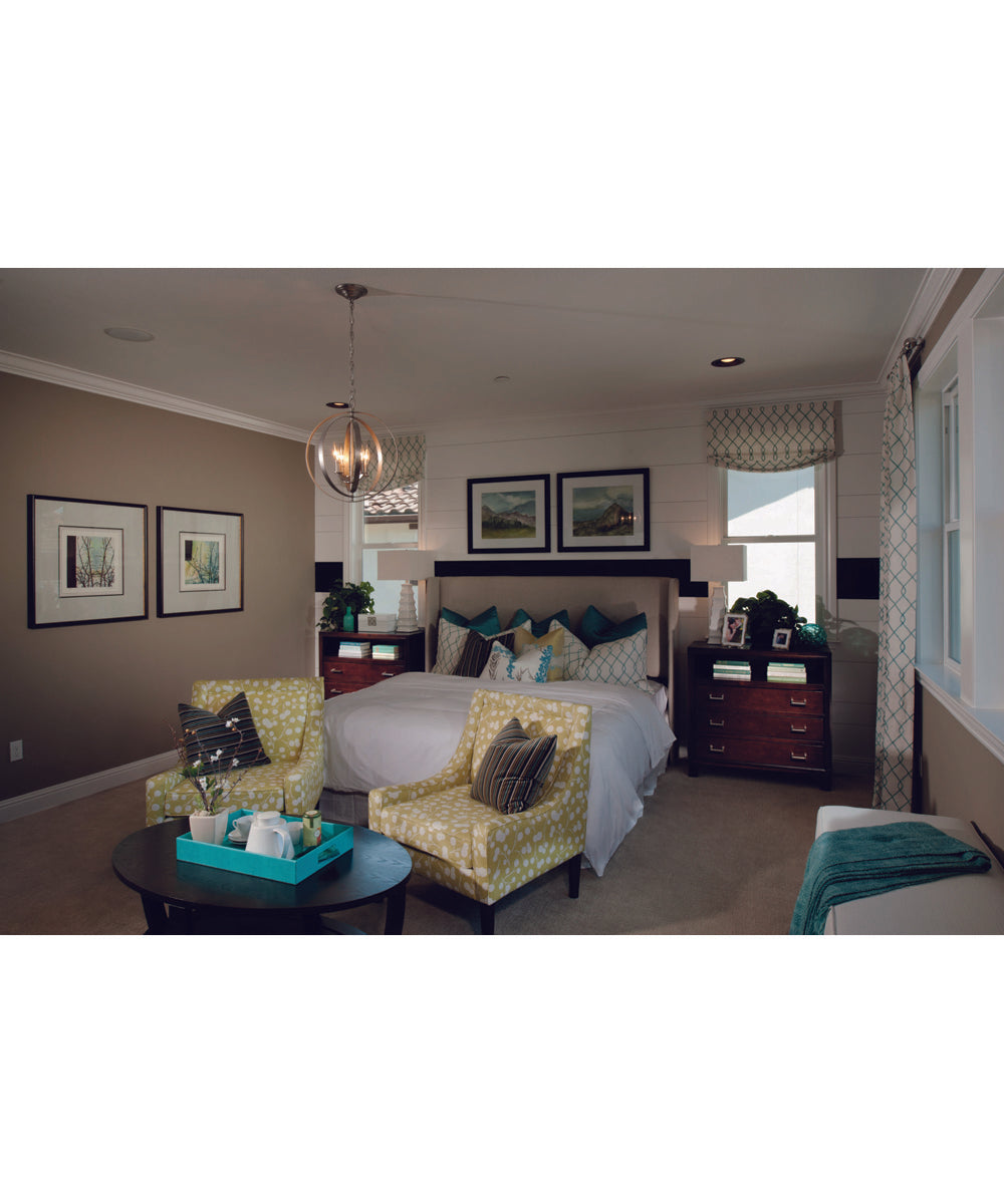 Equinox 4-Light Foyer Pendant Burnished Silver