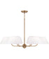 Welsley 6-Light Chandelier Aged Brass