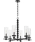 Tamara Day's Lee Boulevard 6-light Chandelier Matte Black