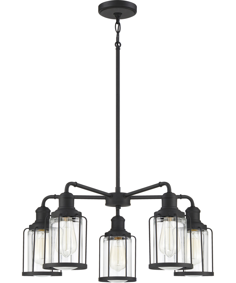 Ludlow 5-light Chandelier Earth Black