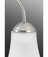 Classic 3-Light Etched Glass Traditional Chandelier Light Brushed Nickel
