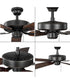 AirPro 52 in. 5-Blade Transitional Ceiling Fan Antique Bronze