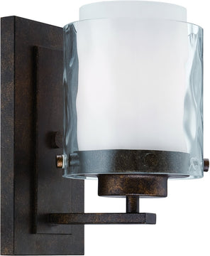 5"W Kenswick 1-Light Bath Vanity Light/Wall Sconce Peruvian Bronze