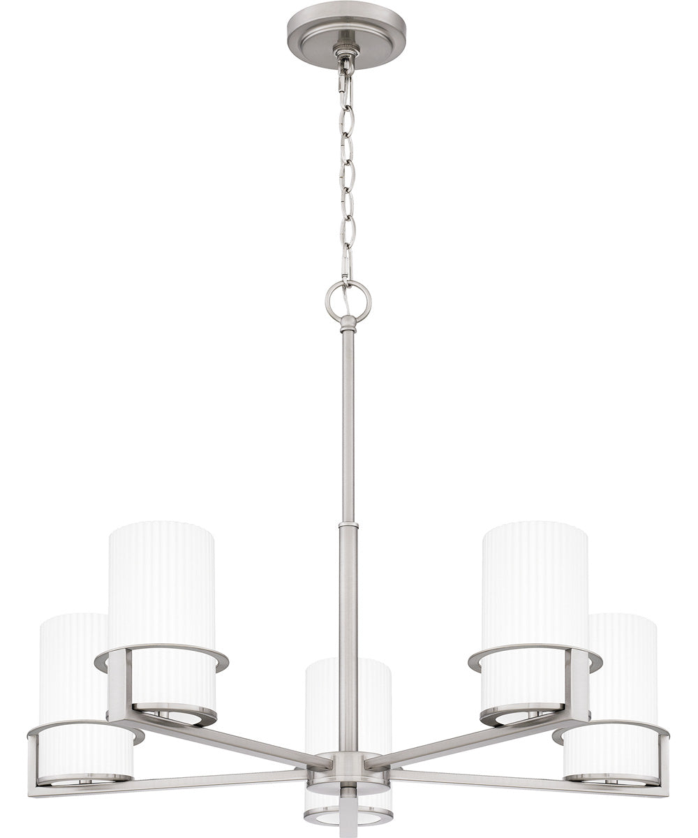 Seymour 5-light Chandelier Brushed Nickel