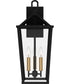 Hull Large 3-light Outdoor Wall Light  Coastal Armour Aluminum Matte Black
