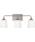 Presley 3-Light Vanity Brushed Nickel