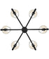 Fenwick 6-Light Medium Chandelier in Black