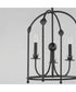 Paloma 3-Light Foyer Pendant Anthracite