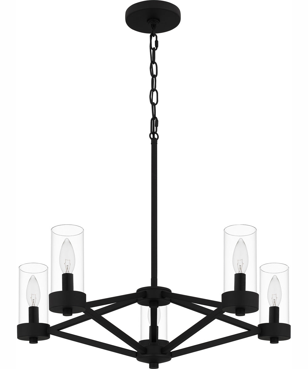 Villa 5-light Chandelier Earth Black