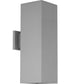 6" LED Square Up/Down Outdoor Wall Mount Fixture Metallic Gray