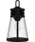 Barber Medium 1-light Outdoor Wall Light Coastal Armour Aluminum Matte Black