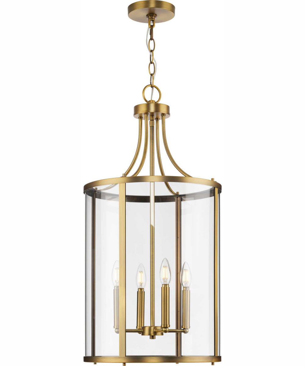 Gilliam 4-Light New Traditional Hall & Foyer Vintage Brass
