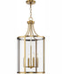 Gilliam 4-Light New Traditional Hall & Foyer Vintage Brass