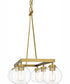 Celadon Medium 6-light Island Light Aged Brass