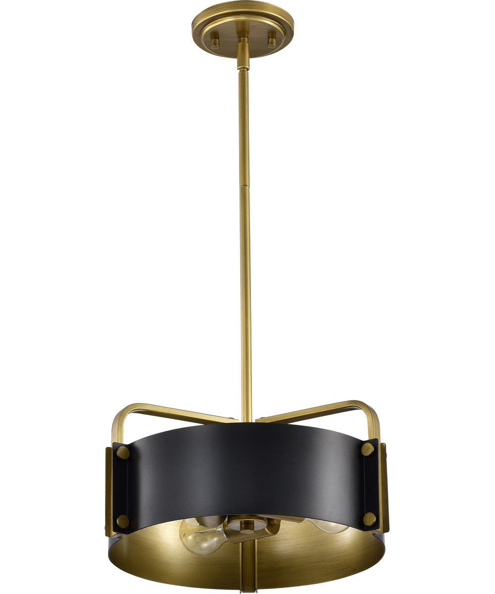 Altos 3-Light Pendant Matte Black