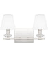 Kelsey Glen Medium 2-light Bath Light Polished Nickel